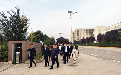 團(tuán)市委、市貿(mào)促會、市青企協(xié)一行到工投集團(tuán)涇河產(chǎn)業(yè)園考察交流