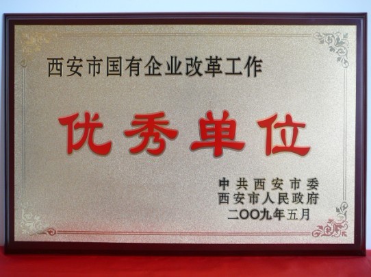 2009年5月，被西安市委、市政府評為西安市國企業(yè)改革工作優(yōu)秀單位